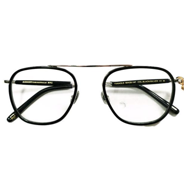 新品 MOSCOT モスコット FANAGLE 50サイズ ユニセックス ファナグル BLACK/SILVER 50□20-140 ティアドロップ パイロット サングラス 眼鏡 |  | 01