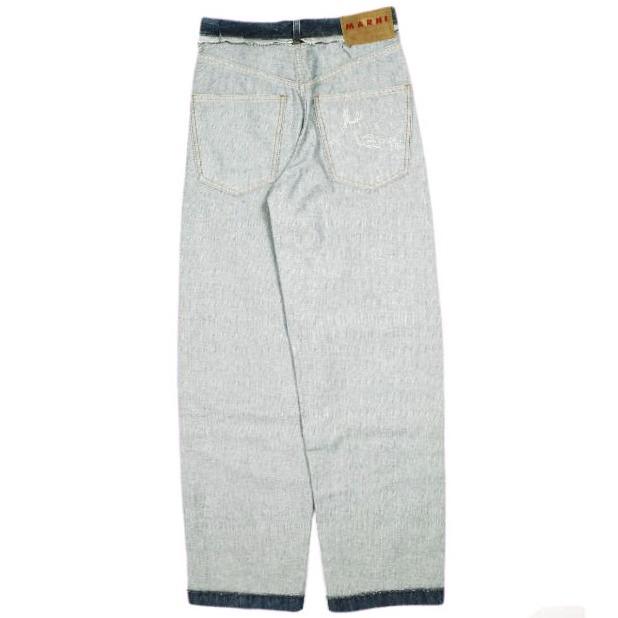 新品 MARNI マルニ 25SS イタリア製 インサイドアウト デニム製 キャロットジーンズ PAJD0474SQ USCV93 36 Indigo 定価129,800円 パンツ |  | 01
