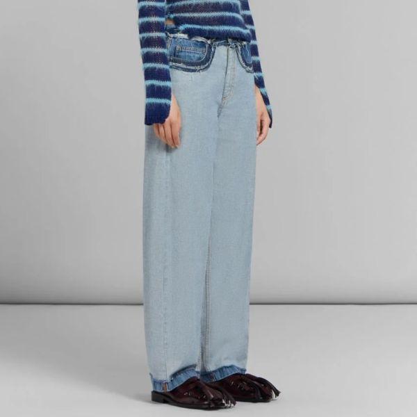 新品 MARNI マルニ 25SS イタリア製 インサイドアウト デニム製 キャロットジーンズ PAJD0474SQ USCV93 36 Indigo 定価129,800円 パンツ |  | 02