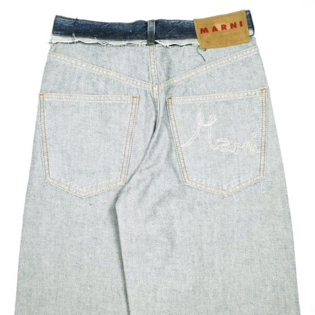 新品 MARNI マルニ 25SS イタリア製 インサイドアウト デニム製 キャロットジーンズ PAJD0474SQ USCV93 36 Indigo 定価129,800円 パンツ |  | 07