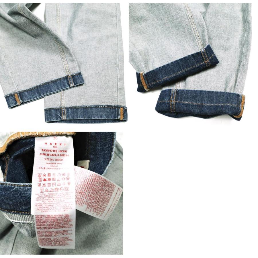 新品 MARNI マルニ 25SS イタリア製 インサイドアウト デニム製 キャロットジーンズ PAJD0474SQ USCV93 36 Indigo 定価129,800円 パンツ |  | 09
