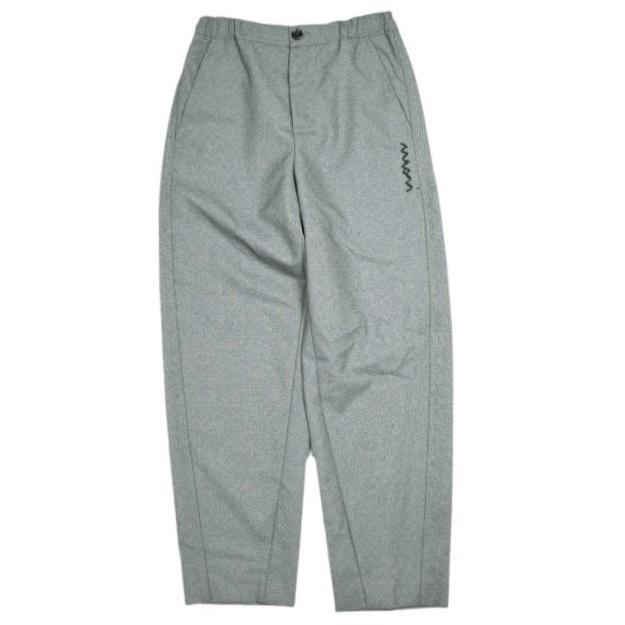 新品 MARNI マルニ 25SS グレー ウール製ストレートパンツ マルニシンボル入り PAMA0482U0 TW839 36 GRAPHITE 定価146,300円 トロピカル | 