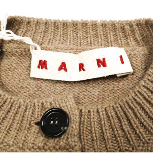 新品 MARNI マルニ 24AW VIRGIN WOOL LOGO CARDIGAN ヴァージンウールロゴカーディガン CDMD0309Q1 UFW608 36 BEIGE 定価174,900円 ニット |  | 06