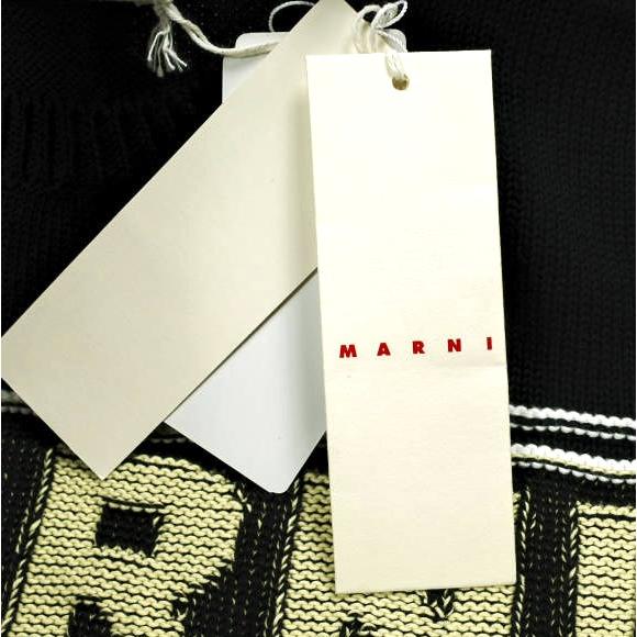 新品 MARNI マルニ 24SS マキシロゴ インターシャニット GCMD0397Q0 UFC400 38 BLACK(00N99) セーター 定価128,700円 トップス g24984 |  | 03
