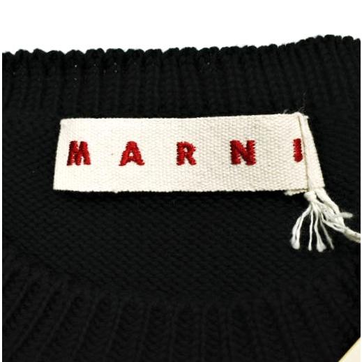 新品 MARNI マルニ 24SS マキシロゴ インターシャニット GCMD0397Q0 UFC400 38 BLACK(00N99) セーター 定価128,700円 トップス g24984 |  | 04
