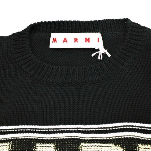新品 MARNI マルニ 24SS マキシロゴ インターシャニット GCMD0397Q0 UFC400 38 BLACK(00N99) セーター 定価128,700円 トップス g24984 |  | 05