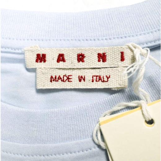 新品 MARNI マルニ 24SS ORGANIC COTTON JERSEY LOGO TEE ロゴ刺繍Tシャツ THJE0293S0 UTC017 38 LIGHT BLUE(00B21) 半袖 定価64,900円 |  | 04