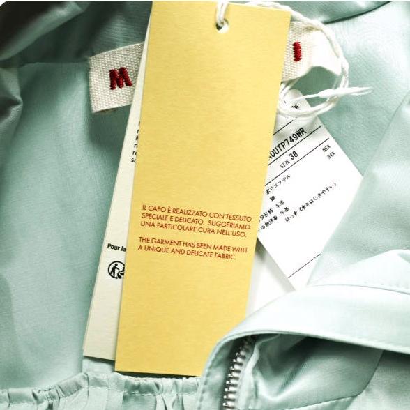 新品 MARNI マルニ 24SS コットンブレンド ギャザータフタパーカー JKMA0288A0 UTP749WR 38 AQUA MARINE(00B24) 定価269,500円 コート |  | 03