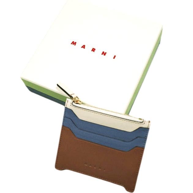 新品 MARNI マルニ 25SS TRUNKAROO CARD HOLDER レザーカードケース 