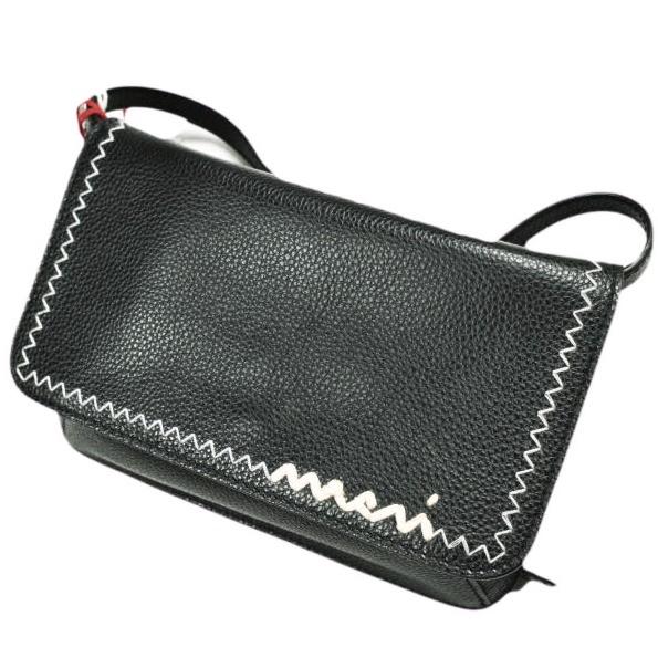 新品 MARNI マルニ 25SS Mending Black Leather Shoulder Bag 2WAY レザーショルダーバッグ PHMO0038U1 P6533 BLACK(00N99) 定価157,300円 |  | 04