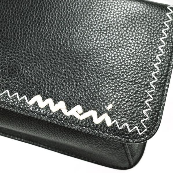 新品 MARNI マルニ 25SS Mending Black Leather Shoulder Bag 2WAY レザーショルダーバッグ PHMO0038U1 P6533 BLACK(00N99) 定価157,300円 |  | 07