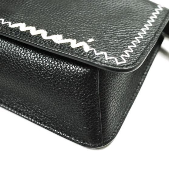新品 MARNI マルニ 25SS Mending Black Leather Shoulder Bag 2WAY レザーショルダーバッグ PHMO0038U1 P6533 BLACK(00N99) 定価157,300円 |  | 08