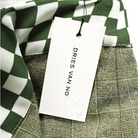 新品 DRIES VAN NOTEN ドリスヴァンノッテン 24SS SOLE 8227 W.W.SKIRT チェッカーフリルスカート 241-010830-8227-976 34 定価159,500円 |  | 03