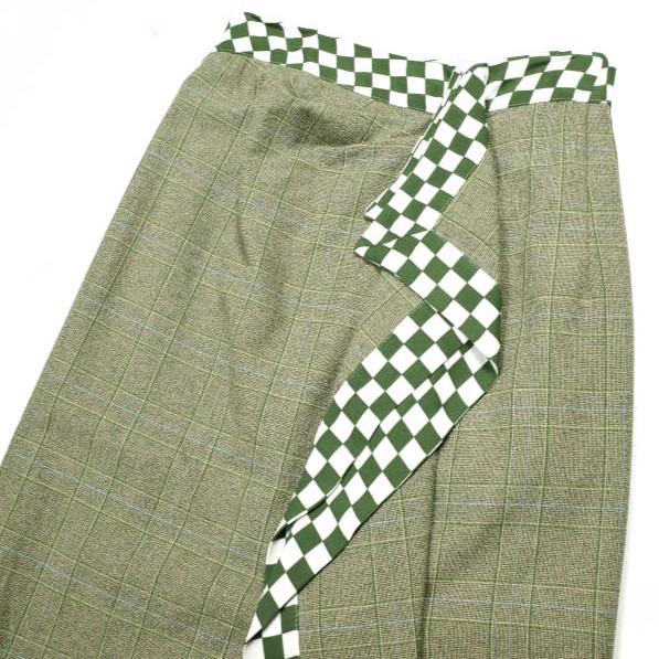 新品 DRIES VAN NOTEN ドリスヴァンノッテン 24SS SOLE 8227 W.W.SKIRT チェッカーフリルスカート 241-010830-8227-976 34 定価159,500円 |  | 04