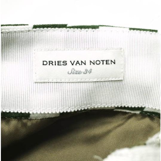 新品 DRIES VAN NOTEN ドリスヴァンノッテン 24SS SOLE 8227 W.W.SKIRT チェッカーフリルスカート 241-010830-8227-976 34 定価159,500円 |  | 07