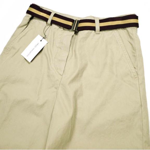 新品 DRIES VAN NOTEN ドリスヴァンノッテン 24SS PULIAN SH BIS 8131 W.W.PANTS ベルテッドツイルショーツ 34 BEIGE 定価112,200円 g25004 |  | 04