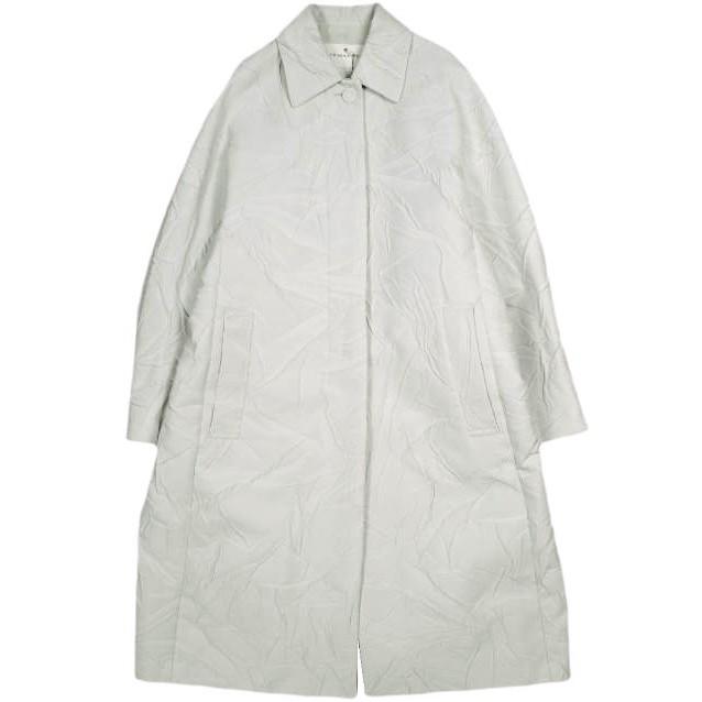 新品 DRIES VAN NOTEN ドリスヴァンノッテン 24AW ROOLSY 9034 W.W.COAT ステンカラーコート 242-010202-9034-012 S PEARL 定価369,600円 | 