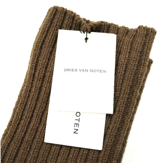 新品 DRIES VAN NOTEN ドリスヴァンノッテン 24AW TUSK 9706 W.K.GLOVES リブ編みニットロンググローブ Brown 手袋 定価60,500円 g25017 |  | 03