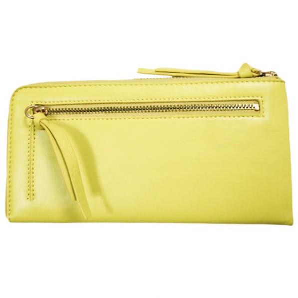 新品 DRIES VAN NOTEN ドリスヴァンノッテン 24AW BW242-SLG963 Q.190 W.L.WALLET L字ジップ レザーロングウォレット YELLOW 長財布 |  | 01