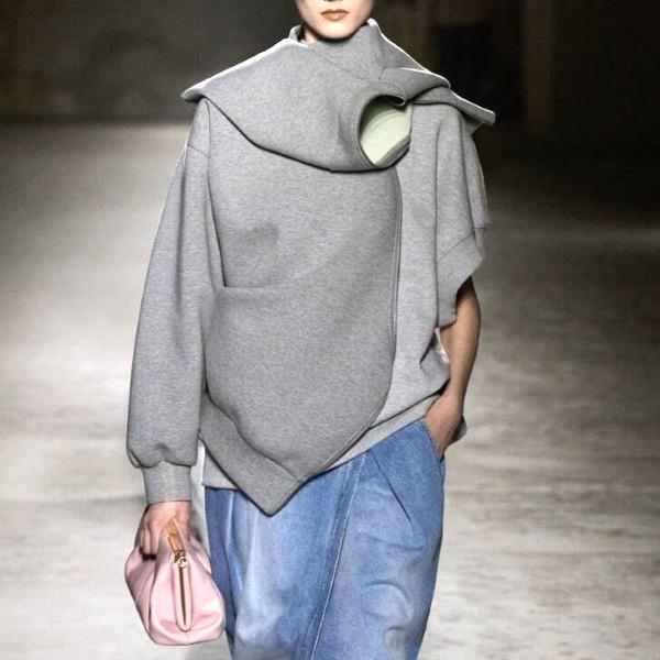 新品 DRIES VAN NOTEN ドリスヴァンノッテン 24AW HUMY 9622 W.K.SWEATER ラウンドジップ ボンディングスウェット M GREY 定価129,800円 |  | 03