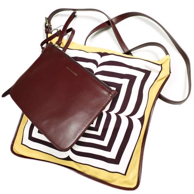 新品 DRIES VAN NOTEN ドリスヴァンノッテン 24SS BW241-SCARF218-736 W.L.BAG レザーポーチ付き スカーフショルダーバッグ 定価102,300円 | 