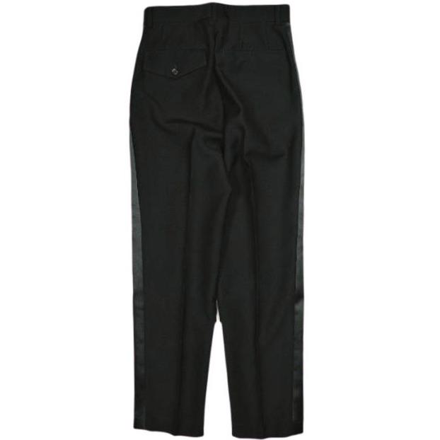 新品 noir kei ninomiya コムデギャルソン 24AW ウールモヘヤドスキンパンツ 3N-P001 XS BLACK 定価64,900円 サイドライン スラックス |  | 01