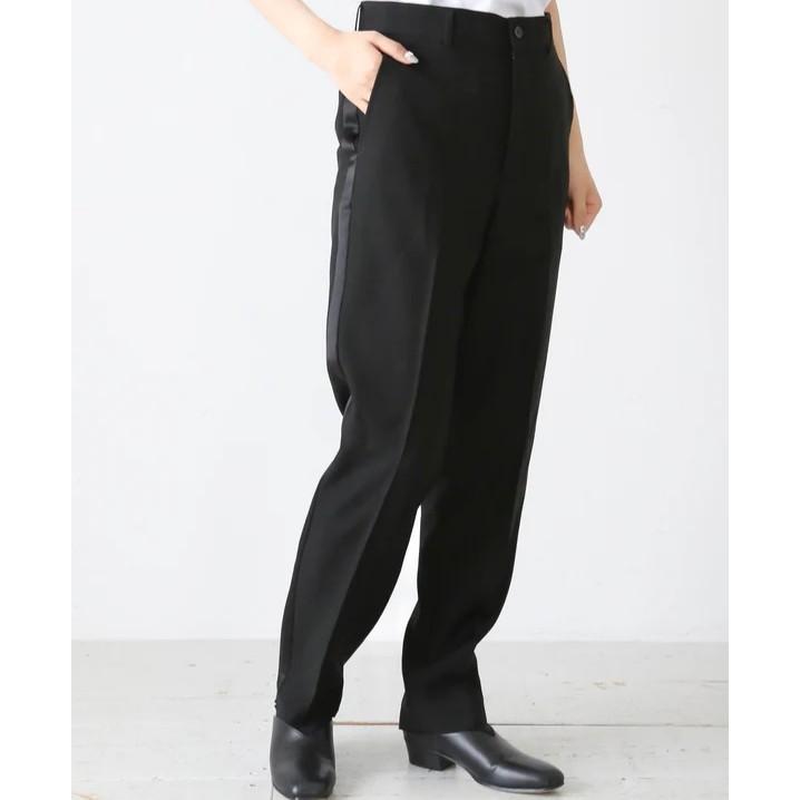 新品 noir kei ninomiya コムデギャルソン 24AW ウールモヘヤドスキンパンツ 3N-P001 XS BLACK 定価64,900円 サイドライン スラックス |  | 02