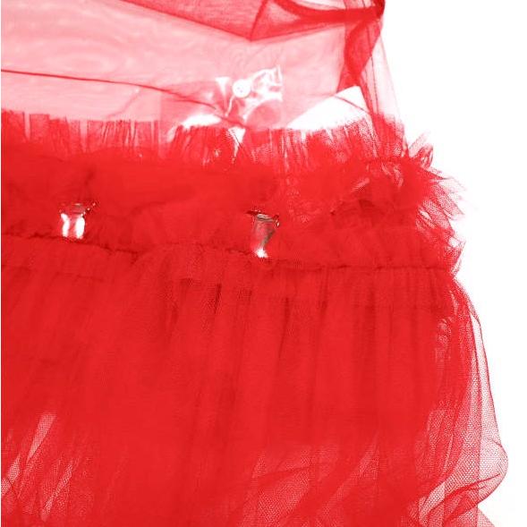 新品 noir kei ninomiya コムデギャルソン 25SS Detachable Skirt Dress デタッチャブル チュールワンピース 3O-O002 S RED 定価80,300円 |  | 05