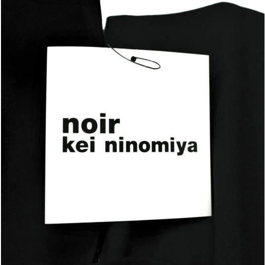 新品 noir kei ninomiya コムデギャルソン 25SS ウール×キュプラツイルワンピース 3O-O010 S 定価105,600円 ノースリーブ フリル ドレス |  | 02