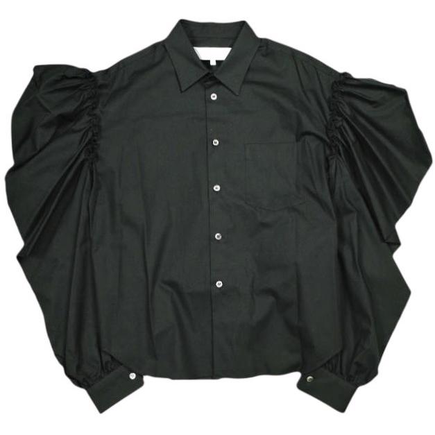 新品 tao COMME des GARCONS タオ コムデギャルソン 25SS 綿ブロード 角衿 長袖ブラウス TO-B007 S BLACK Tricot 定価52,800円 シャツ | 