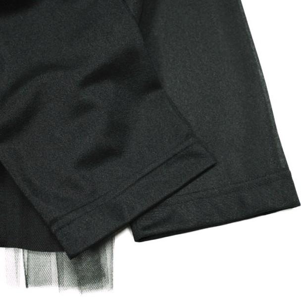 新品 tao COMME des GARCONS タオ コムデギャルソン 25SS チュールトップス TO-T021 M BLACK Tricot 定価42,900円 ティアード ブラウス |  | 06