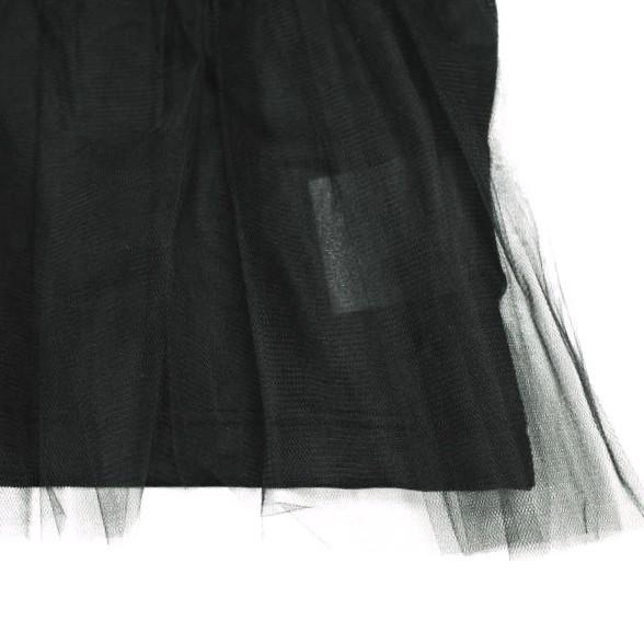 新品 tao COMME des GARCONS タオ コムデギャルソン 25SS チュールトップス TO-T021 M BLACK Tricot 定価42,900円 ティアード ブラウス |  | 07