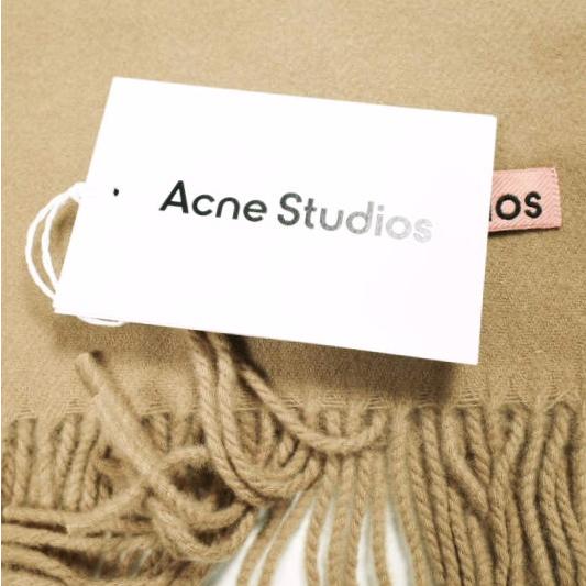 新品 Acne Studios アクネストゥディオズ イタリア製 CANADA NEW フリンジウールマフラー CAMEL 大判サイズ ユニセックス g25046 |  | 04