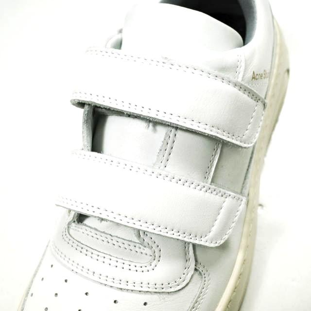 新品 Acne Studios アクネストゥディオズ イタリア製 Steffey Friend ベルクロストラップスニーカー 38(25cm) WHITE 定価80,300円 シューズ |  | 06