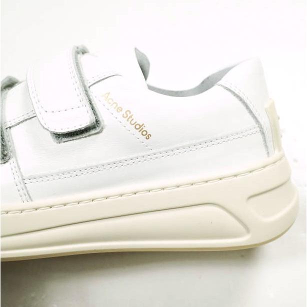 新品 Acne Studios アクネストゥディオズ イタリア製 Steffey Friend ベルクロストラップスニーカー 38(25cm) WHITE 定価80,300円 シューズ |  | 08