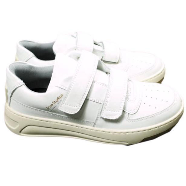 新品 Acne Studios アクネストゥディオズ イタリア製 Steffey Friend ベルクロストラップスニーカー 37(24cm) WHITE 定価80,300円 シューズ |  | 02