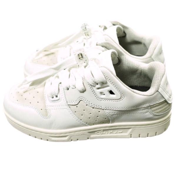 新品 Acne Studios アクネストゥディオズ イタリア製 08STHLM LOW バスケットボールスニーカー 35(22.5cm) WHITE/OFF WHITE 定価74,800円 |  | 01