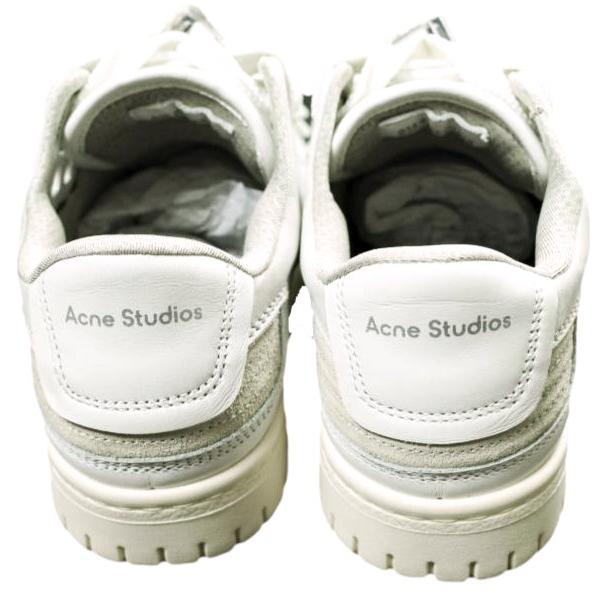 新品 Acne Studios アクネストゥディオズ イタリア製 08STHLM LOW バスケットボールスニーカー 35(22.5cm) WHITE/OFF WHITE 定価74,800円 |  | 03