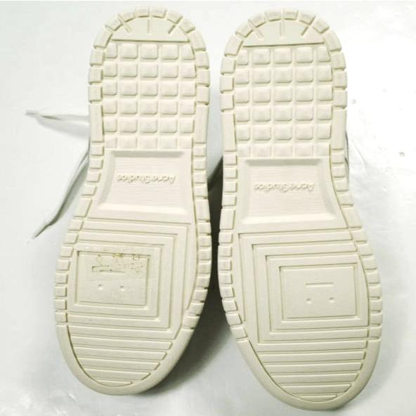 新品 Acne Studios アクネストゥディオズ イタリア製 08STHLM LOW バスケットボールスニーカー 35(22.5cm) WHITE/OFF WHITE 定価74,800円 |  | 08