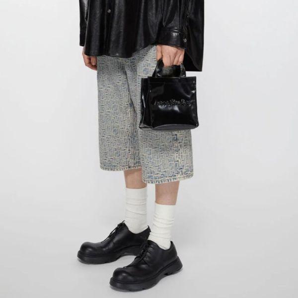 Acne Studios ロゴ入りショッピングバッグ 新品 Acne Studios アクネストゥディオズ 24SS Logo Shopper Mini ロゴ