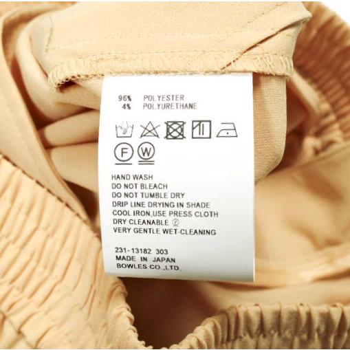 新品 HYKE ハイク 23SS 日本製 STRETCH TAPERED PANTS ストレッチテーパードパンツ 231 - 13182 1(S) CREAM イージー ボトムス g25052 |  | 08