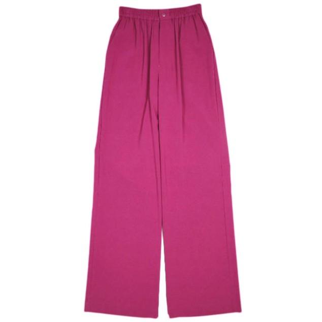 新品 HYKE ハイク 23SS 日本製 STRECH WIDE LEG PANTS ストレッチワイドレグパンツ 231 - 13190 1(S) PLUM イージー ボトムス g25053 | 
