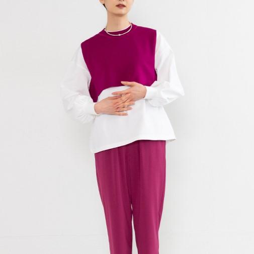 新品 HYKE ハイク 23SS S/C/P CROPPED TOP SWEATER ニットベスト 231 - 11307 Free PLUM セーター トップス g25055 |  | 02