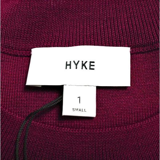 新品 HYKE ハイク 23SS S/C/P HALF SLEEVE SWEATER ハーフスリーブニット 231 - 11306 1(S) PLUM セーター トップス g25056 |  | 06