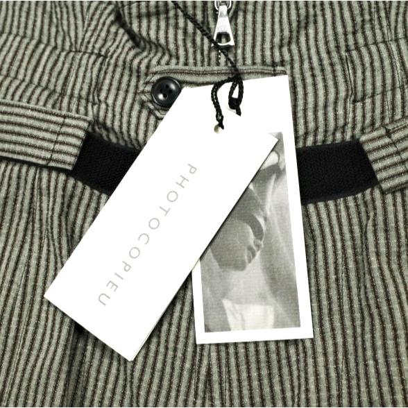 新品 PHOTOCOPIEU フォトコピュー 24SS HIGH-WAISTED FLIGHT PANTS - BEATRICE ハイウエスト ストライフ?シアサッカー フライトパンツ 36 |  | 03