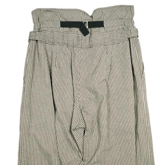 新品 PHOTOCOPIEU フォトコピュー 24SS HIGH-WAISTED FLIGHT PANTS - BEATRICE ハイウエスト ストライフ?シアサッカー フライトパンツ 36 |  | 06