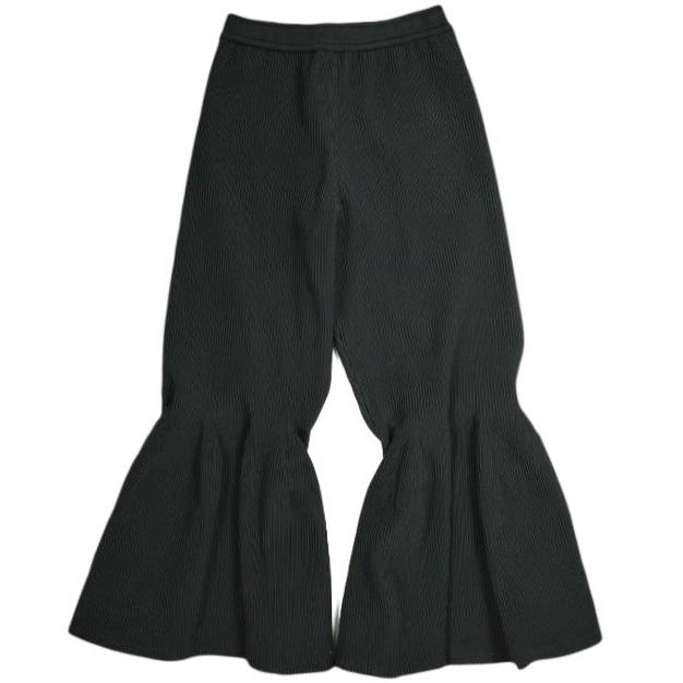 新品 CFCL シーエフシーエル 25SS 日本製 HYPHA BELL BOTTOM PANTS ベルボトムパンツ CF009KF122 Free BLACK イッセイミヤケ 定価99,000円 | 
