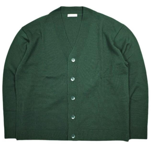 新品 ATON エイトン NATURAL DYE WOOL OVERSIZED CARDIGAN ナチュラルダイ ウールオーバーサイズカーディガン KRAGNW0800 02(M) GREEN | 