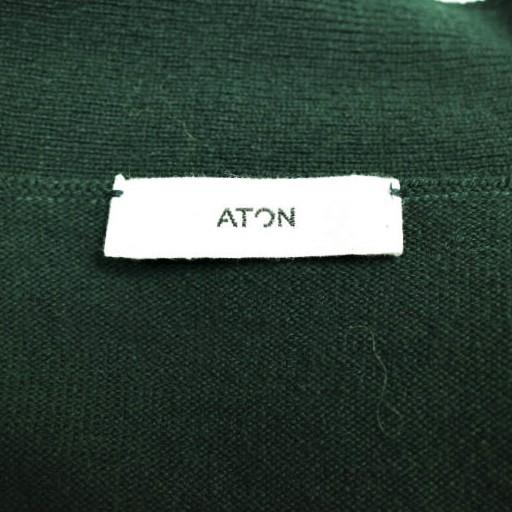 新品 ATON エイトン NATURAL DYE WOOL OVERSIZED CARDIGAN ナチュラルダイ ウールオーバーサイズカーディガン KRAGNW0800 02(M) GREEN |  | 07