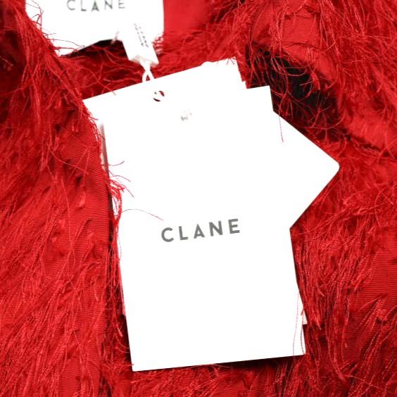 新品 CLANE クラネ 24SS FRINGE SHORT JACKET フリンジショートジャケット 16103-0422 1 RED 定価41,800円 アウター g25078 |  | 03